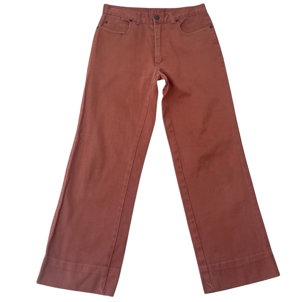 Vintage Yves Saint Laurent YSL High Waist Wide Leg Ankle Crop Women's Pants